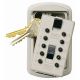 KeySafe™ Original Push-Button Key Box (Slimline), White, Reshipper