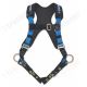 Tractel AB742/X TraxX Harness, Tongue and Buckle Legs, TraxX Pad Side-positioning D-rings Dorsal D-ring, One 