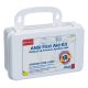 ANSI 10-Unit, 64-Piece Unitized First Aid Kit w/ Gasket (Plastic)