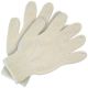 Heavy-Weight String Knit Gloves (100% Cotton, Hemmed) Natural