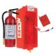 5 lb ABC Pro Line Fire Extinguisher w/ Mark I Jr. Cabinet, Red Tub/Red Cover and Cabinet Alarm, Red