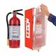 5 lb ABC Pro Line Fire Extinguisher w/ Mark I Jr. Cabinet, Red Tub/Clear Cover