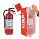 5 lb ABC Pro Line Fire Extinguisher w/ Mark I Jr. Cabinet, Red Tub/Clear Cover, and Cabinet Alarm, Red