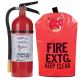 5 lb ABC Pro Line Fire Extinguisher w/ Fire Extinguisher Cover w/ Window