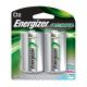 Energizer™ Recharge™ D Batteries, 2500 mAh, 2/Pkg