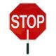 Stop/Slow Traffic Paddle, Plastic, Non-Reflective