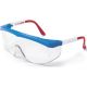 Crews Stratos™ Eyewear, Red/White/Blue Frame, Clear Lens SS130C