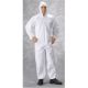 MicroMax™ Coveralls w/ Front Hood, Boots, & Elastic Wrists, LG