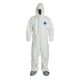 Tyvek™ Coveralls w/ Respirator Fit Hood, Elastic Wrists, & Attached Skid-Resistant Boots, 2XL